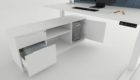 Electrically Adjustable Desk Cabinet